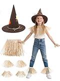 Scarecrow Accessory Kit - 6 PCS Halloween Costume Set for Kids, Ideal for Halloween, Cosplay, Harvest Parties & Pumpkin Patch Visits
