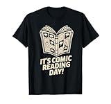 It’s Comic Reading Day Manga Cartoon Book Graphic Novel T-Shirt