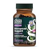 Gaia Herbs Nighttime Comfort - Menopause Supplement for Women - with Black Cohosh, Mimosa, Passionflower & St. John’s Wort - 60 Vegan Liquid Phyto-Caps (30 Servings)