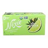 Nixie Sparkling Water Organic Lime Ginger Sparkling Water 8 Pack, 12 FZ