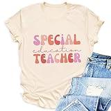 YZMI Special Education Teacher Shirt First Day of School Tees Teaching Gift Kindness Tee 4-Apricot L