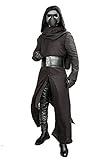 XCOSTUME® Mens Deluxe Kylo Ren Costume Full Suit New Version V3 with Belt & Gloves 2016 (XXL)