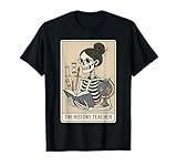 History Teacher Skeleton Tarot Card Social Studies Teaching T-Shirt