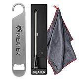MEATER Everyday Cooking Gift Set: SE Smart Kitchen Thermometer with Microfiber Towel & Bar Blade | Make Weeknight Meals Easier & Tastier with Bluetooth Simplicity