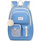 FIUAIE Backpack for School Teen Girls Bookbag: 15.6 inch Laptop Backpacks for College Women Back Pack Cute Middle High School Bag Stylish Teens Book Bags for Students Casual Travel Backpack