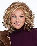Raquel Welch Editors Pick Elite Shoulder Length Lace Front & Monofilament Top Synthetic Wig, Average Cap, SS12/22 Shaded Cappuccino