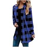 Lighting Deals Of Today Prime Today Show Deals Of The Day Womens Flannel Cardigan Sweaters Trendy Casual Lightweight Plaid Jacket Loose Long Sleeve Kimono Fashion Fall Outfits my account