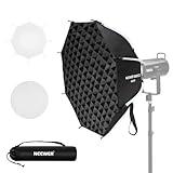 NEEWER Basics Octagonal Softbox Kit for Studio Photography Video Recording Streaming, 25.6"/65cm Quick Release Bowens Mount Softbox/Grid/Light Diffusers for Continuous Lighting & Strobe Flash, NS33P