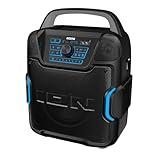 ION Sport 320-200 Watt Outdoor Bluetooth Party Speaker with Rechargeable Battery, FM Radio, Lights, USB Charging, App, Omni-Directional Sound