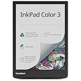 PocketBook InkPad Color 3 E Ink E-Reader 32GB - Enhanced 7.8'' Color E-Paper Display-Eye-Friendly Audio-Book & E-Book Reader-Text-to-Speech-SMARTlight, Bluetooth, Built-in Speaker-Waterproof