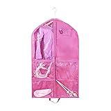 1 Pack Garment Bag for Dance Costumes,40 Inch Dance Garment Bags for Dancers Kids Dance Recital Bags Competition Cheer Uniform Garment Bag for Travel Storage,Dance Recital Gifts for Girls
