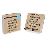 TF Publishing 2026 Anti Affirmations/Daily Sarcasm Daily Desktop Calendar - Home & Office Organization - Small Desk Calendar 2026 w/Full-Color Tear-Off Pages & Standing Cardboard Easel - 5.25x5.25in