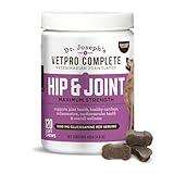 Dr. Joseph's VetPro Complete Dog Hip and Joint Supplement, 120 Count, Chicken Flavored Pain and Inflammation Relief Chews with Glucosamine, Chondroitin, MSM, Turmeric, Vitamin C, Omega 3