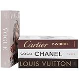 PROBENEX Luxe Large | 4 PCS Decorative Books for Home Decor | Coffee Table Book Decor | Faux Books for Decoration | Aesthetic Shelf & Bookshelf Decor for Living Room, Bedroom, or Office