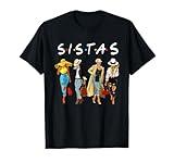 Cute Proud Black Sistas Queen Melanin African American Women T-Shirt