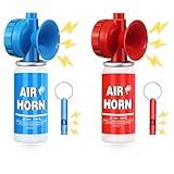 1.4oz Boat Air Horn,130DB Loud Mini Safety Bear Horn Can,Air Horns for Self Defense,Emergency,Sporting Events,Camping essentials,2 Pack