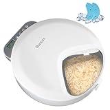 Automatic Wet Food Cat Feeder, Auto Refrigerated Wet Foods Feeder for Cats Dogs 4 Meal Timed Fresh Foods Dispenser with 2 Ice Packs Small Pet Feeders for Kitty Puppy Automatic Cat Dog Food Bowl