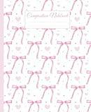 Composition Notebook Wide Ruled: Pink Coquette Bows Aesthetic Journal for School or Study,Teens, & Women, 110 Pages 7.5X9.25 Inches