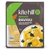 Kite Hill Spinach and Almond Milk Ricotta Ravioli Pasta, 9 Ounces, Dairy Free, Non-GMO, Vegan
