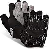 sunnex Gym Gloves, Workout Gloves, Fingerless Gloves for Weightlifting, Lightweight Breathable Fitness Gloves, Sports Gloves for Training Lifting Weight Cycling Climbing Rowing
