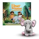 LAHEY LANE Elmer The Elephant Stuffed Animal and Heartwarming Kids Storybook Set, Book with Stuffed Animal Set with Elephant Plush & Childrens Book for Ages 3-8