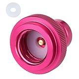 Upgraded CO2 Quick Connect Adapter, Compatible with DUO/Terra/Art Soda Maker Machine Valve Refill Cylinders Tanks Parts Accessory with TR21-4 Male Thread (Pink)