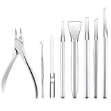 Pedicure Tools for Feet,Ingrown Toenail Treatment,Ingrown Toenail Removal Kit,Pedicure Set,Toenail Grooming Kit,Top Notch Foot Blade, Super Sharp Toenail Clippers (8 Pack)