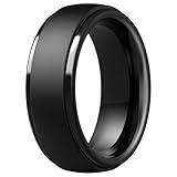ThunderFit Silicone Men’s Wedding Rings, 10mm Wide 2.5mm Thick Rubber Wedding Bands-Variety Multipack 1-7