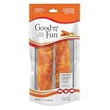 Good ‘n’ Fun Triple Flavor Chews for Large Dogs, Treat Your Dog to Long-Lasting Chews Made with Beef Hide, Chicken and Artificial Pork Flavor, 2 Count