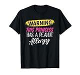 Peanut Allergy Shirt for Girls Food Allergy Awareness T-Shirt