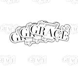 (3 Pcs) Give Yourself Grace to Grow Sticker – Motivational Minimalist Quote Vinyl Decal Waterproof for Laptop, Journal, Tumbler, Mirror, Perfect Gift for Women, Therapists, Teachers - 3 Inch