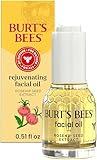 Burt's Bees Gua Sha Face Oil With Rosehip Seed Extract, Reduces Appearance of Fine Lines and Wrinkles, Use with Ice Roller & Facial Tools, Natural Origin Skin Care, 0.51 fl. oz.