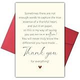 Bewoow Lovely Thank You Card for Friend, Appreciation Card for Boss Coworker Teacher Mentor, Sweet Friendship Gifts for Him Her, One in A Million