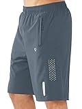 NORTHYARD Men's Athletic Running Shorts Quick Dry Workout Shorts 7"/ 5"/ 9" Lightweight Sports Gym Basketball Shorts Hiking Exercise COOLGREY-9inch L