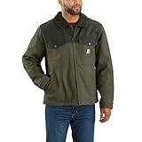Carhartt Men's Montana Rugged Flex Duck Relaxed Fit Insulated Jacket, Moss/Olive, Large