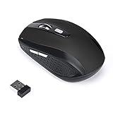 Generic 2.4GHz Wireless Gaming Mouse, Portable Office Optical Mouse, 6 Buttons, Max 10 Meters Operating Distance, Lightweight, Save Power, for Laptop, Computer, PC, Notebook, Desktop, Black