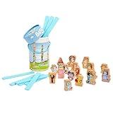 Bluey Stacking Game – Spin, Balance & Play with 15 Fun Character Pieces & Sticks, Exciting Wooden Stacking Game for Kids, Toddlers & Families Ages 3+