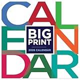 TF Publishing 2026 Big Print Mini Calendar with Monthly Grids for Appointments and Scheduling - Vertical Small Wall Calendar 2026 with Premium Matte Paper for Home and Office Organization - 7x7in