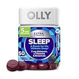 OLLY Extra Strength Sleep Gummy, 5 mg Melatonin, L-Theanine, Chamomile, Lemon Balm, Sleep Aid, BlackBerry - 50 Count