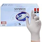 SAFESKIN Nitrile Exam Gloves - Disposable Powder Free Nitrile Gloves for Medical, Dental, Chemotherapy, Cleaning, Cooking, Food Prep, Auto - 3.5 mil Box 200, Size Small