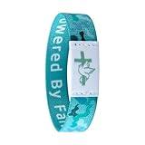 Bible Verse Bracelets for Men with NFC Scan - Daily Bible Bracelet Touch Chip for Scripture Access, Accessories Christian Gifts(Bible Bracelet Cyan)