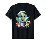 Alien Chef Cooking Vegetable Soup T-Shirt