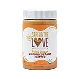 Spread The Love NAKED CRUNCH Organic Peanut Butter (Organic, All Natural, Vegan, Gluten-free, Creamy, Dry-Roasted, No added salt, No added sugar, No palm oil) (1-Pack)