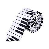 Mens Piano Tie Necktie for Boy Men Piano Recital Gifts for Boys Kids Son Piano Birthday Gifts for Music Lovers Grandson Piano Keyboard Neck Tie for Dad Husband Piano Lover Christmas Gift for Men Him