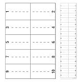 Littversions 32 Circuits Vinyl Replacement for Square D Schnider Homeline Electrical Circuit Breaker Fuse Panel Directory Labels Stickers Decals LSDL Waterproof (2 Pack)