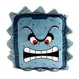 Club Mocchi Mocchi- Super Mario Plush - Thwomp Plushie - Squishy Mario Toys and Cute Stuffed Animals - Gaming Gifts and Game Room Decor - Nintendo Holiday Gifts for Kids and Teens - 13 Inch