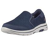 Skechers Men's Gowalk 5-Elastic Stretch Athletic Slip-on Casual Loafer Walking Shoe Sneaker, Navy 2, 11.5 X-Wide