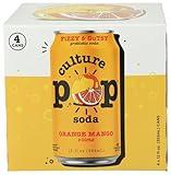 Culture Pop Soda Orange Mango & Lime Sparkling Soda 4pk, 12 FZ