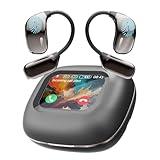 AI Translation Earbuds Real Time 144 Languages, LCD Touch Screen Open Ear Wireless Bluetooth Translator Earbuds, Audifonos Traductores Inglés Español, with APP Translating Device