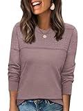 WIHOLL Sweaters for Women Crewneck Tops Long Sleeve 2025 Fall Winter Outfits Fashion School Teacher Clothing Coffee L
